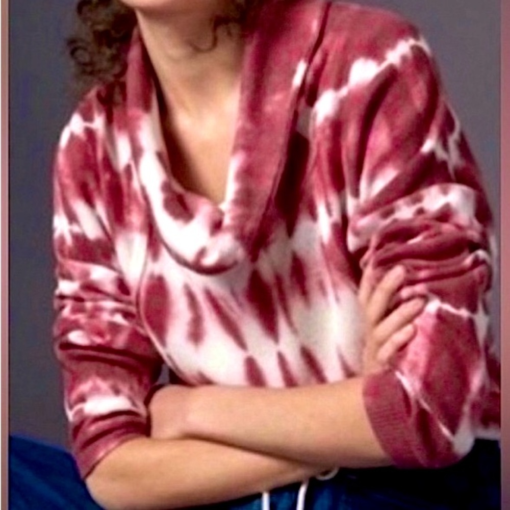 Anthropology x Pilcro Waffle Weave Cowl Neck Top M Boho Coastal Cowgirl Casual
